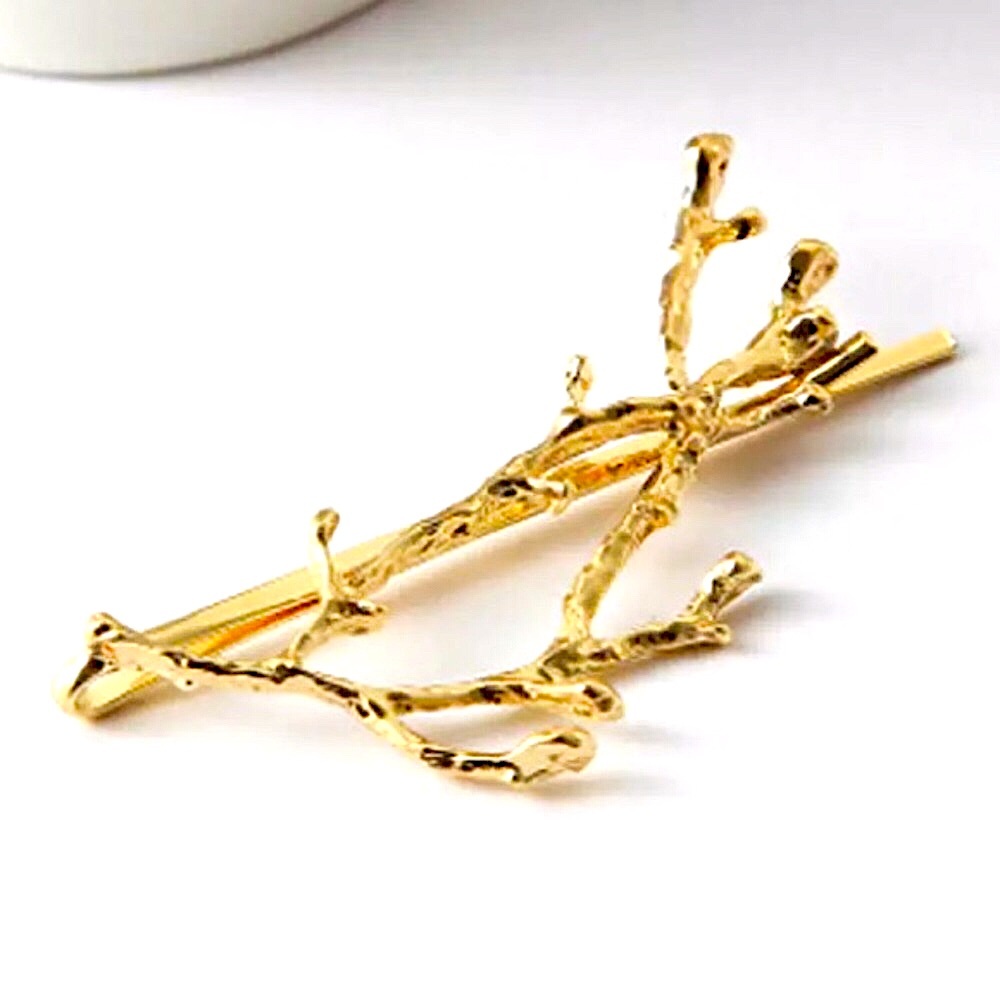 ⚜️[𝟯/$𝟭𝟴]⚜️Big Gold Twig Hairpin NEW - Picture 5 of 9